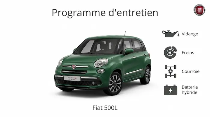 Plan d'entretien Fiat 500L Diesel, Essence et GPL - Guide complet