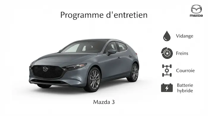Plan d'entretien Mazda 3 Essence, Diesel et Hybride : le guide complet