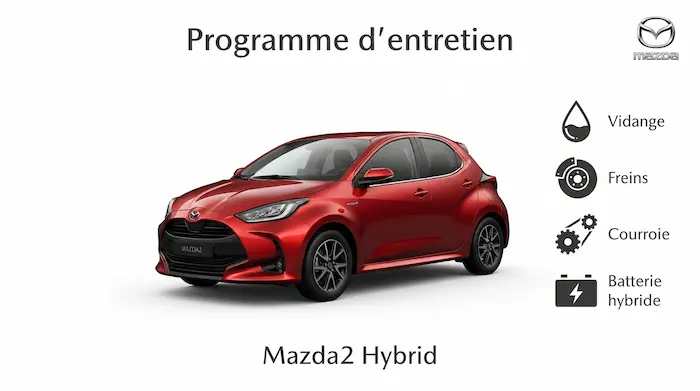 Plan d'entretien Mazda 2 Essence, Diesel et Hybride : le guide complet