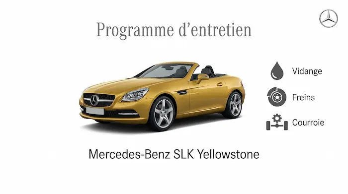 Plan d'entretien Mercedes Classe SLK Essence : le guide complet