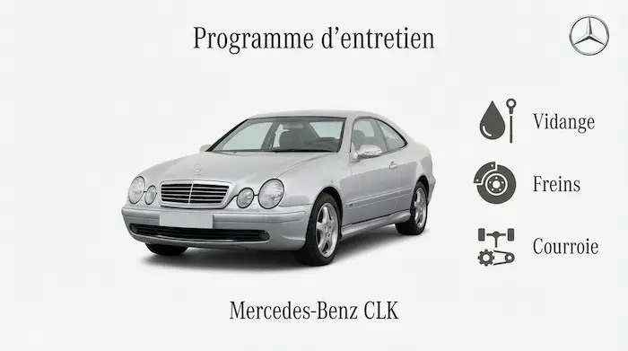 Plan d'entretien Mercedes Classe CLK Essence : le guide complet