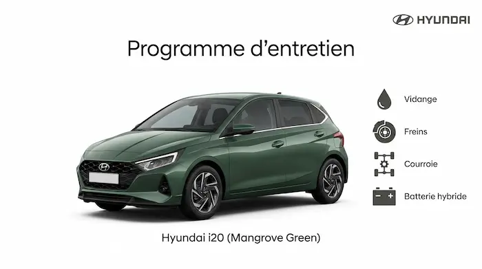 Plan d'entretien Hyundai i20 Essence, Diesel : le guide complet