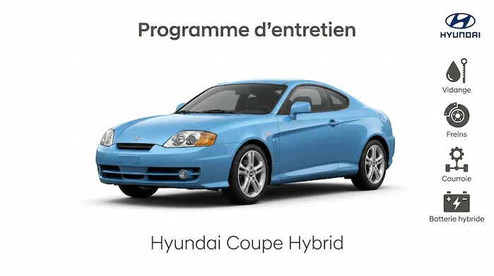 Plan d'entretien Hyundai Coupé Essence : le guide complet