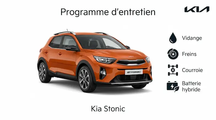 Plan d'entretien Kia Stonic Essence, Diesel et Hybride : le guide complet
