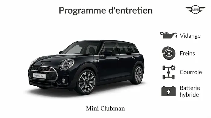 Plan d'entretien Mini Clubman Essence, Diesel : le guide complet