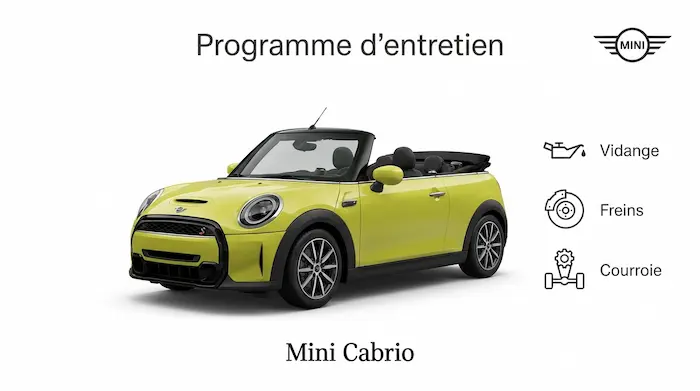 Plan d'entretien Mini Cabrio Essence, Diesel : le guide complet