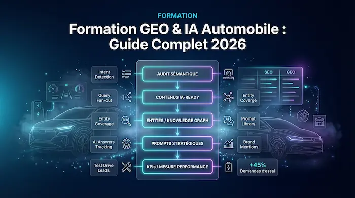 Formation GEO & IA pour le Secteur Automobile : Le Guide Complet 2026