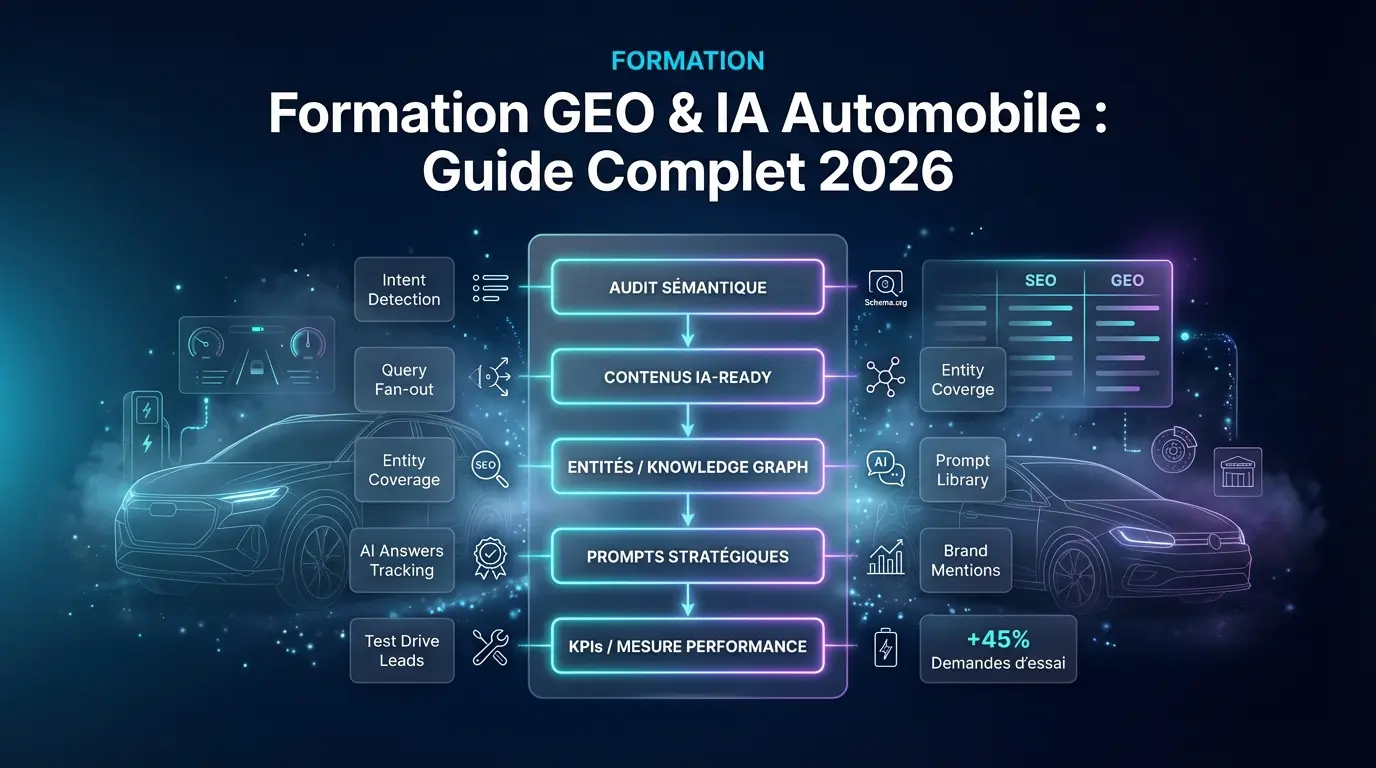 Formation GEO & IA pour le Secteur Automobile : Le Guide Complet 2026