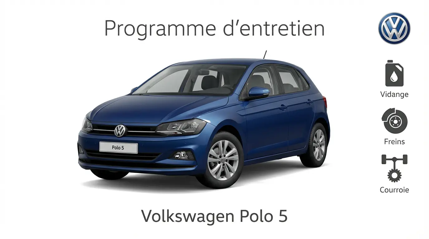 Plan d'entretien Volkswagen Polo 5 Essence, Diesel et Hybride - Guide complet