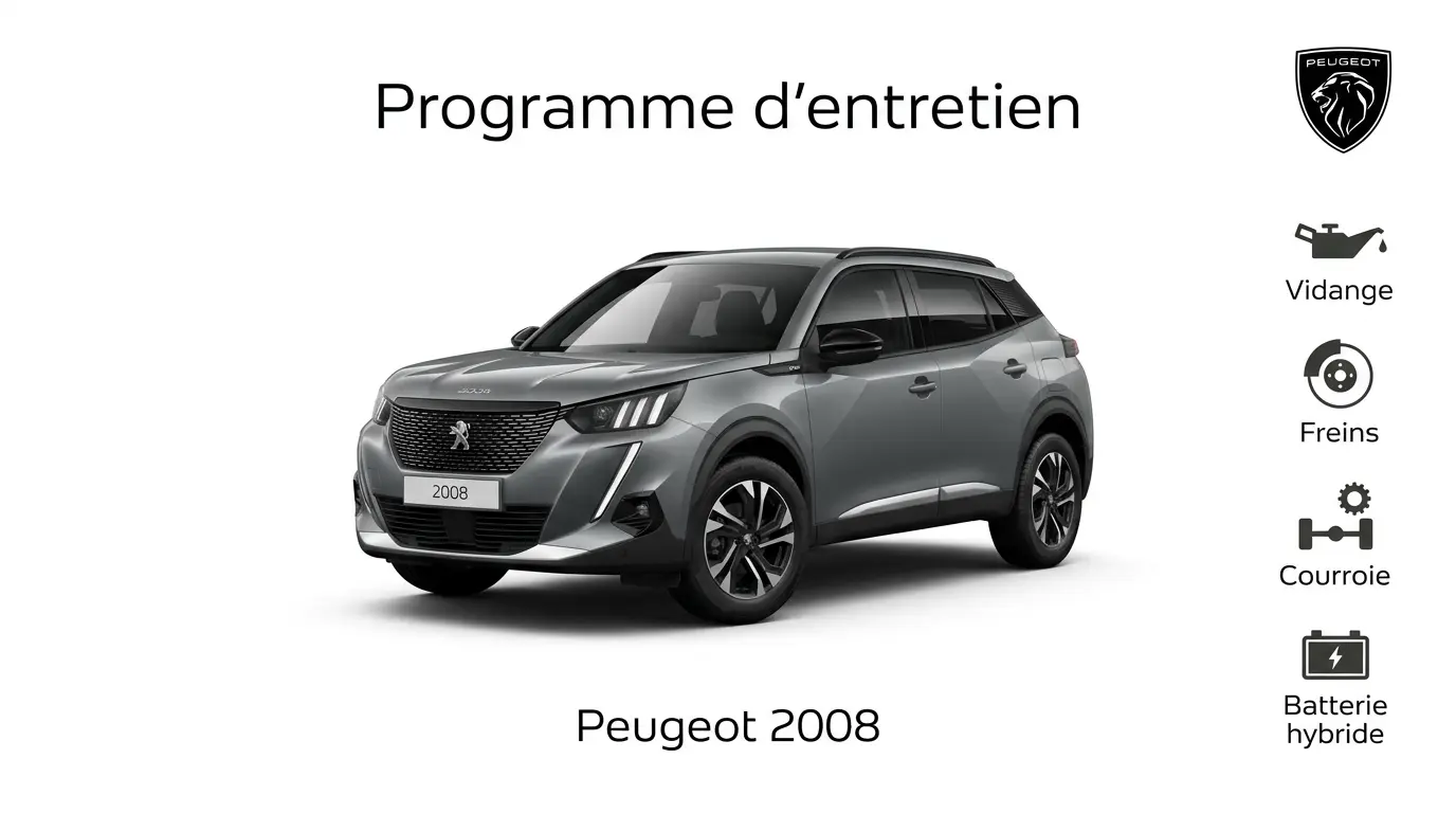 Programme d'entretien Peugeot 2008 : Guide complet