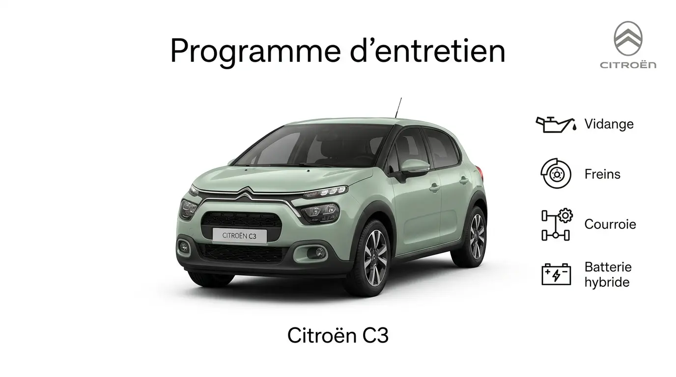 Plan d'entretien Citroen C3 : le guide complet