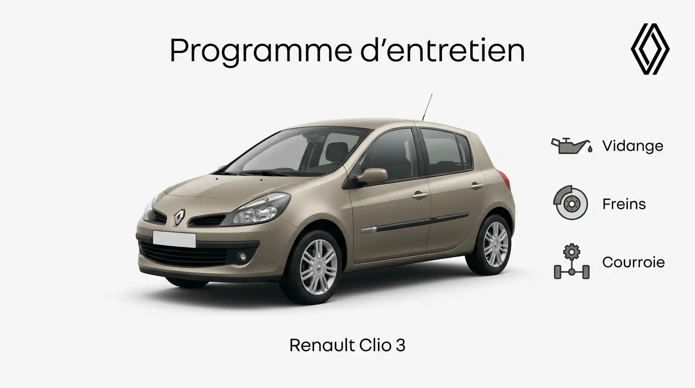 Programme d'entretien Renault Clio 3 Essence, Diesel et Hybride - Guide complet
