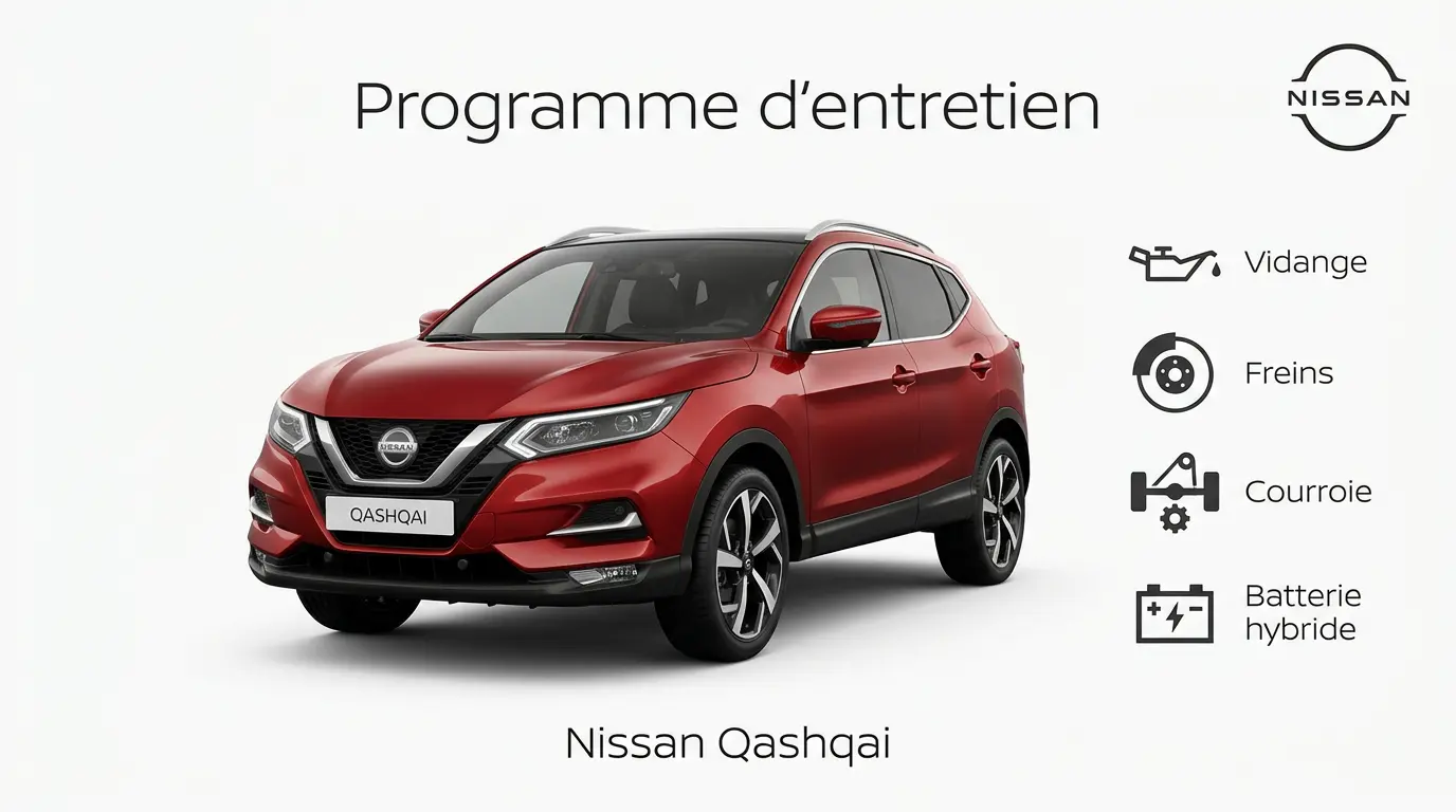 Plan d'entretien Nissan Qashqai : le guide complet