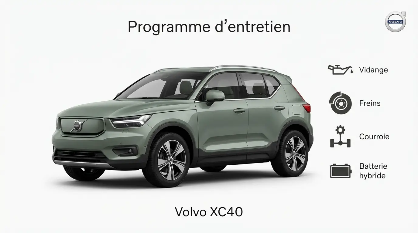 Programme d'entretien Volvo XC40 Essence, Diesel et Hybride - Guide complet