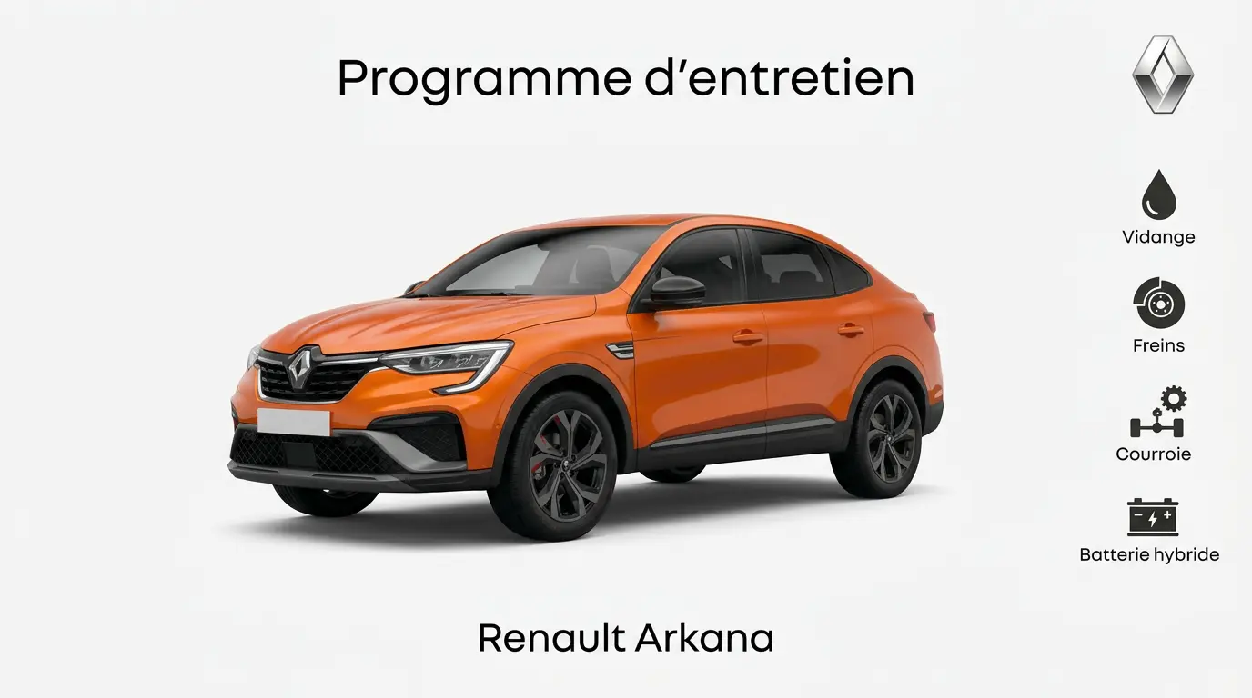 Programme d’entretien Renault Arkana : Guide complet