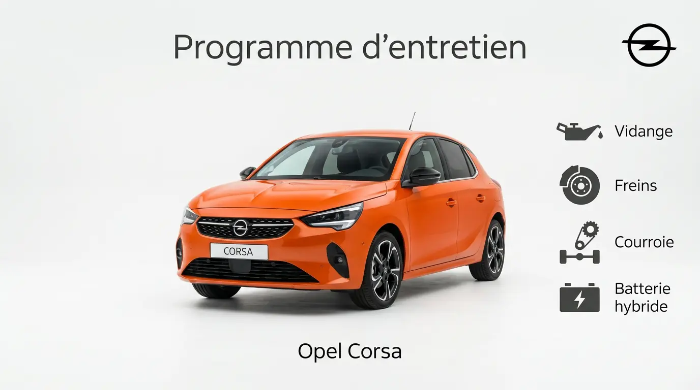 Plan d'entretien Opel Corsa : le guide complet