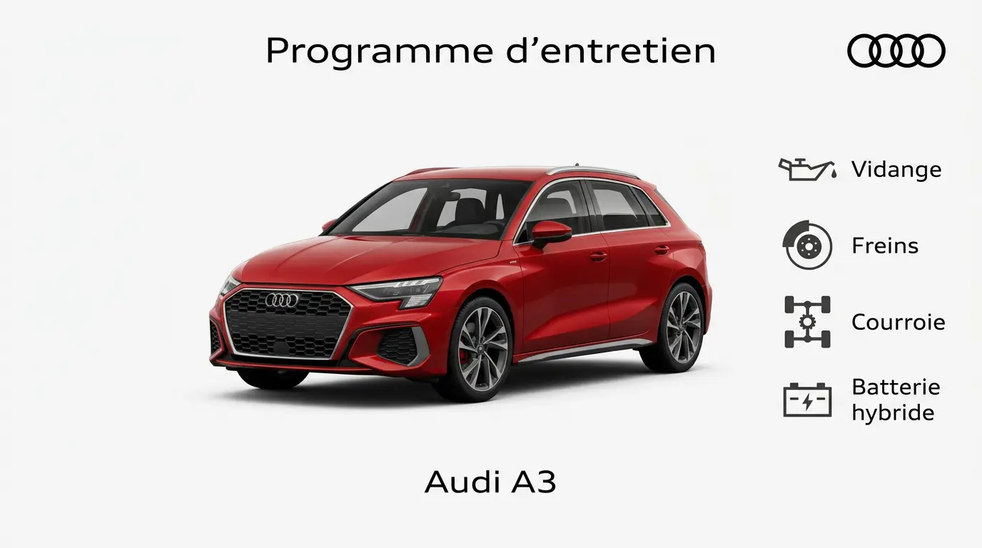 Plan d'entretien Audi A3 Essence, Diesel, Hybride : le guide complet