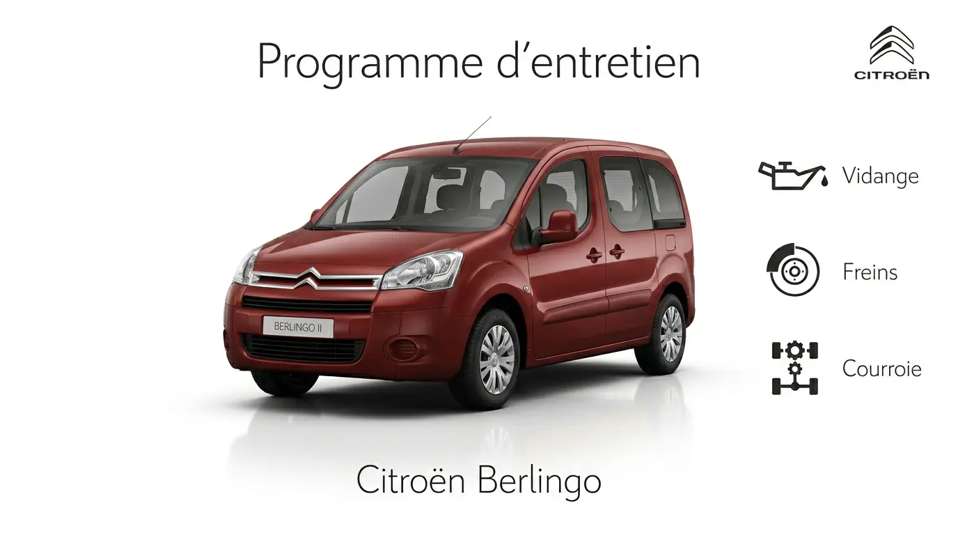 Plan d'entretien Citroen Berlingo Essence, Diesel et Electrique - Guide complet