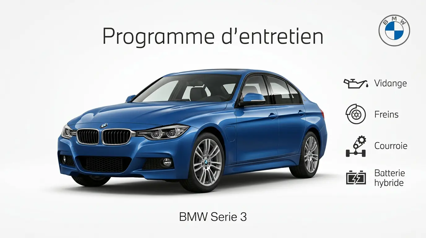 Plan d'entretien BMW Serie 3 Essence, Diesel, Hybride : le guide complet