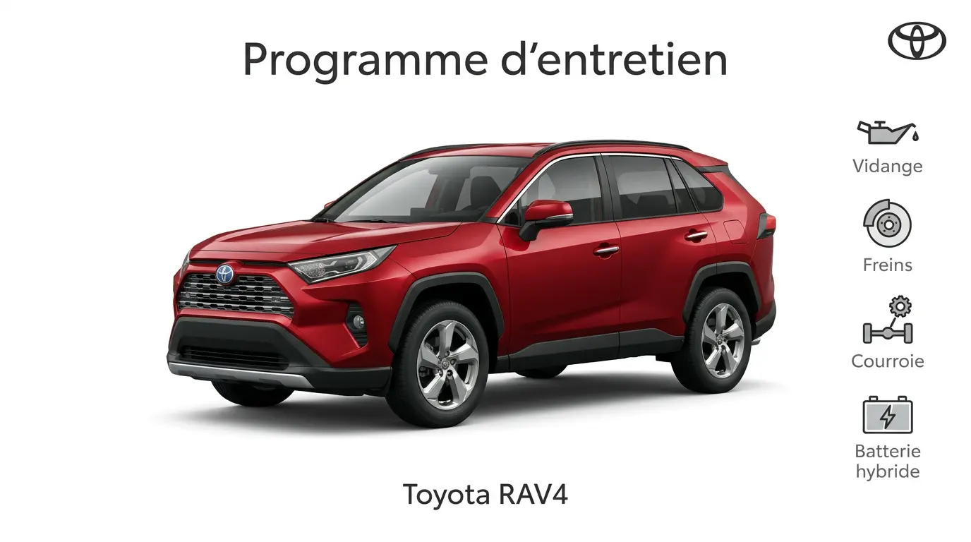 Plan d'entretien Toyota Rav4 : Guide complet, prix et conseils