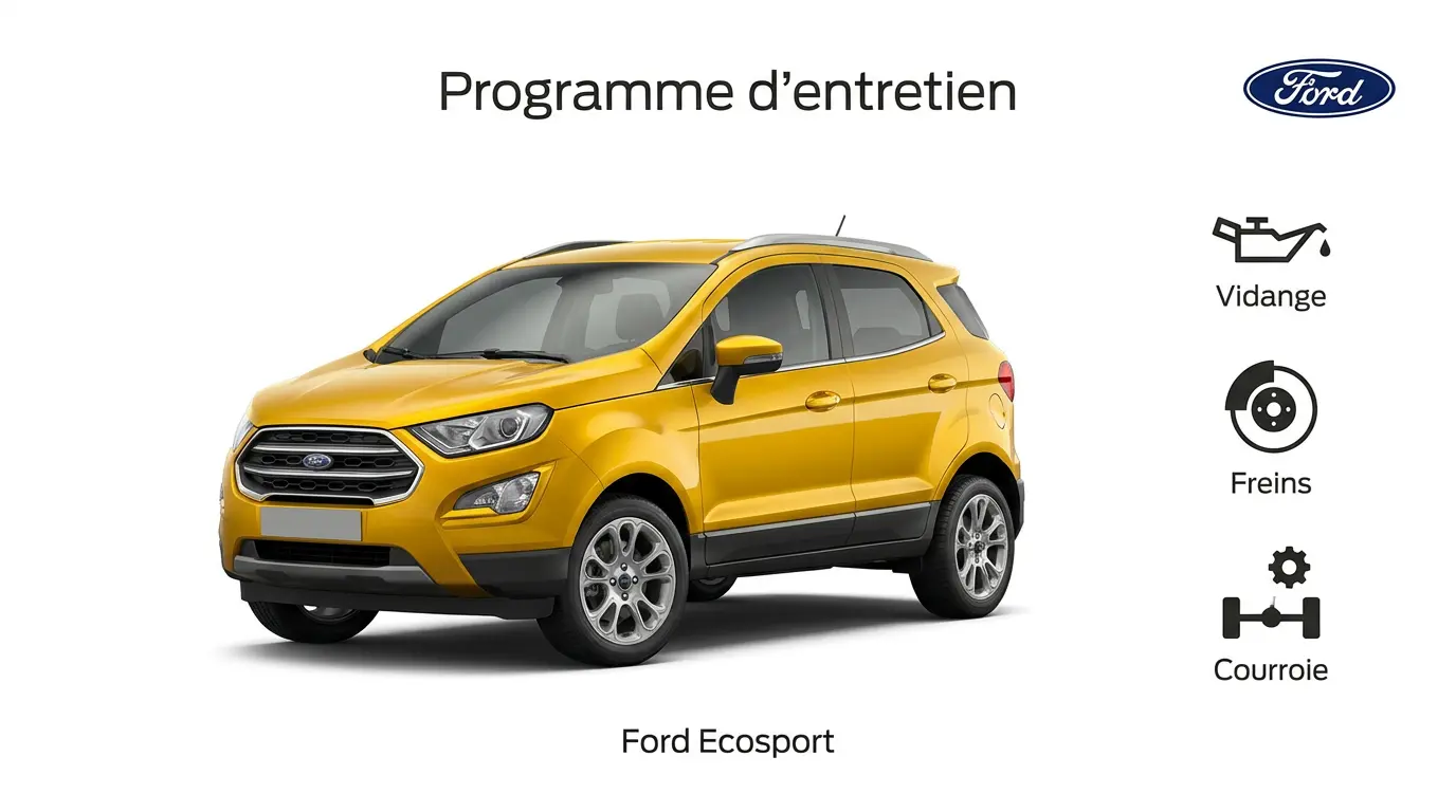 Plan d'entretien Ford Ecosport Essence, Diesel - Guide complet