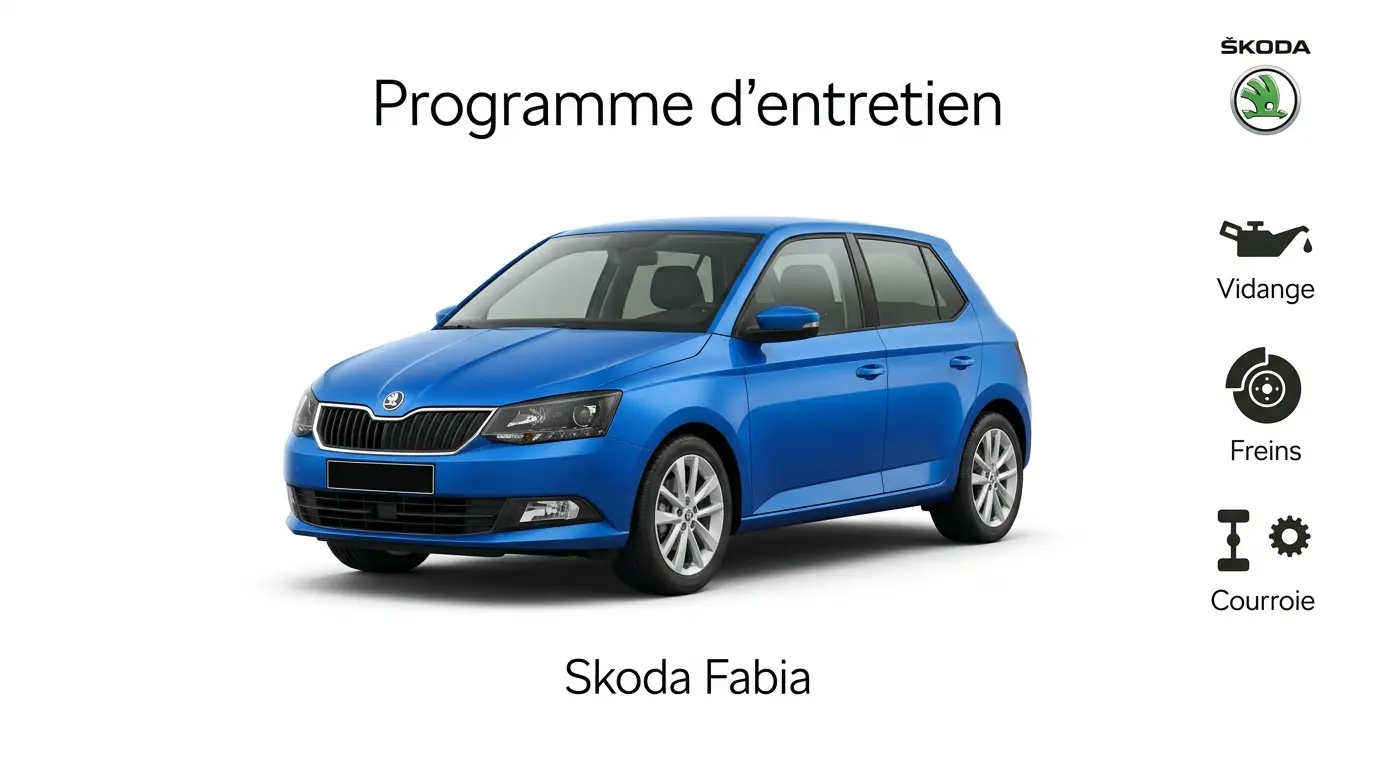 Plan d'entretien Skoda Fabia Essence, Diesel : le guide complet