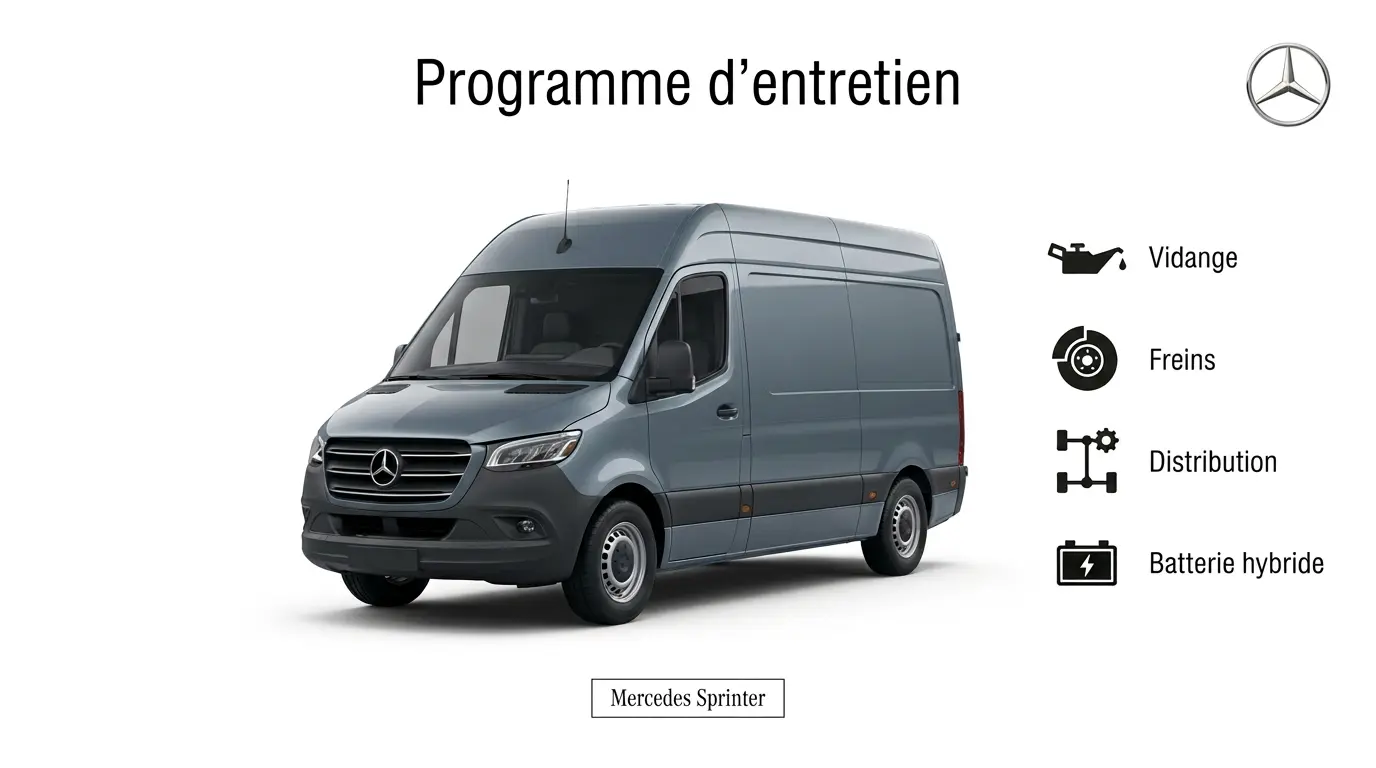 Plan d'entretien Mercedes Sprinter : le guide complet