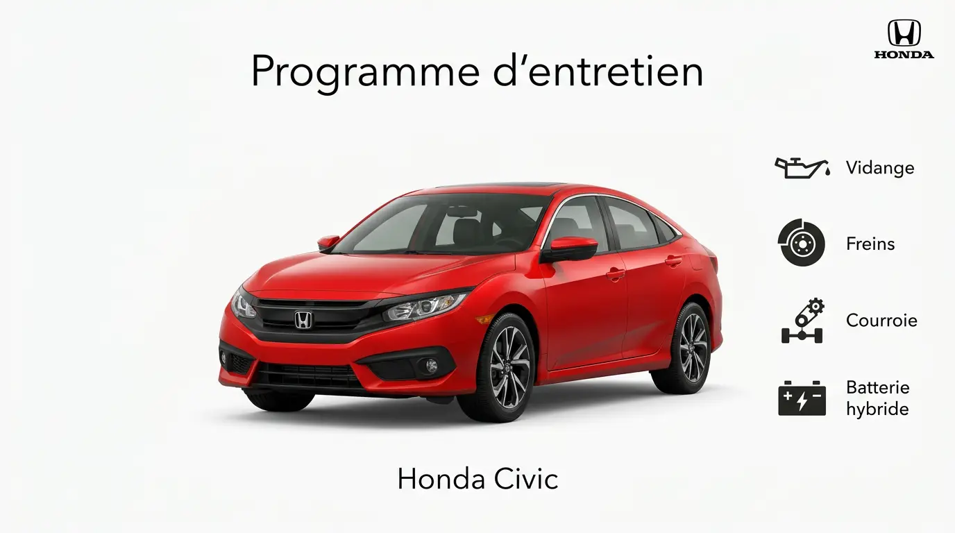 Plan d'entretien Honda Civic Essence, Diesel, Hybride : le guide complet