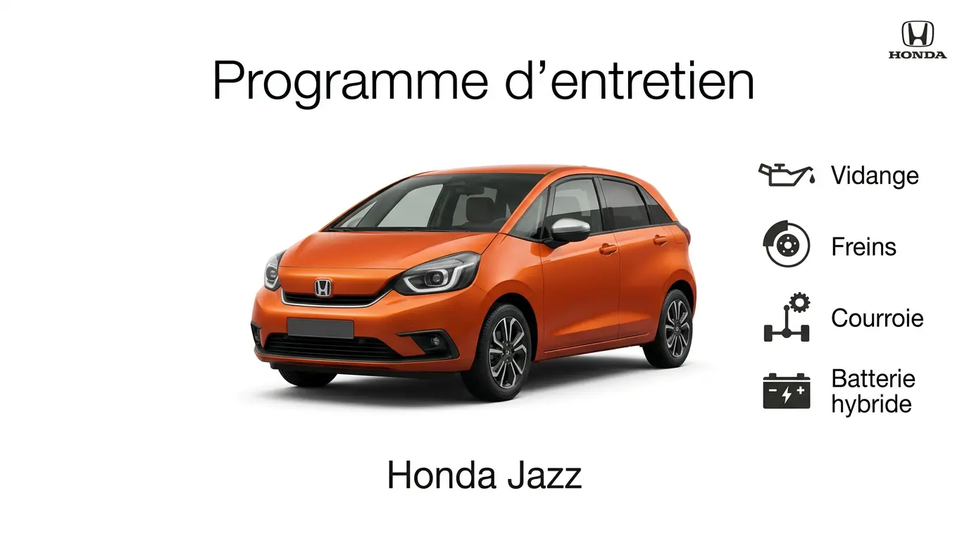 Plan d'entretien Honda Jazz Essence, Hybride : le guide complet