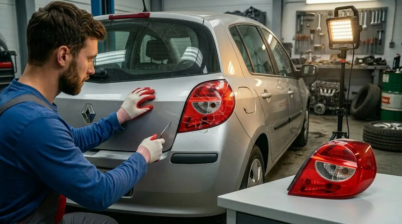 Feu arrière Renault Clio 3 pas cher - Guide d'achat et remplacement de pièce détachée d'occasion