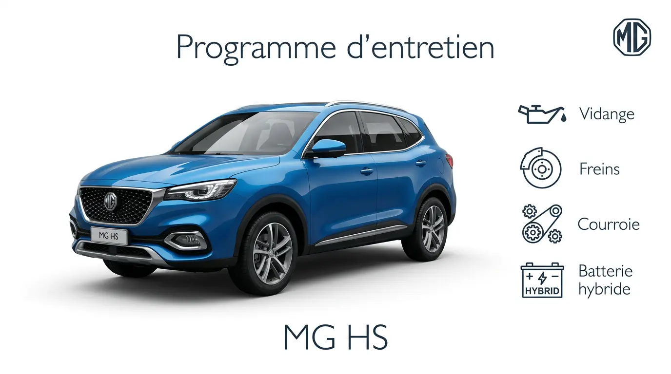 Plan d'entretien MG HS Essence, Hybride et Hybride rechargeable - Guide complet