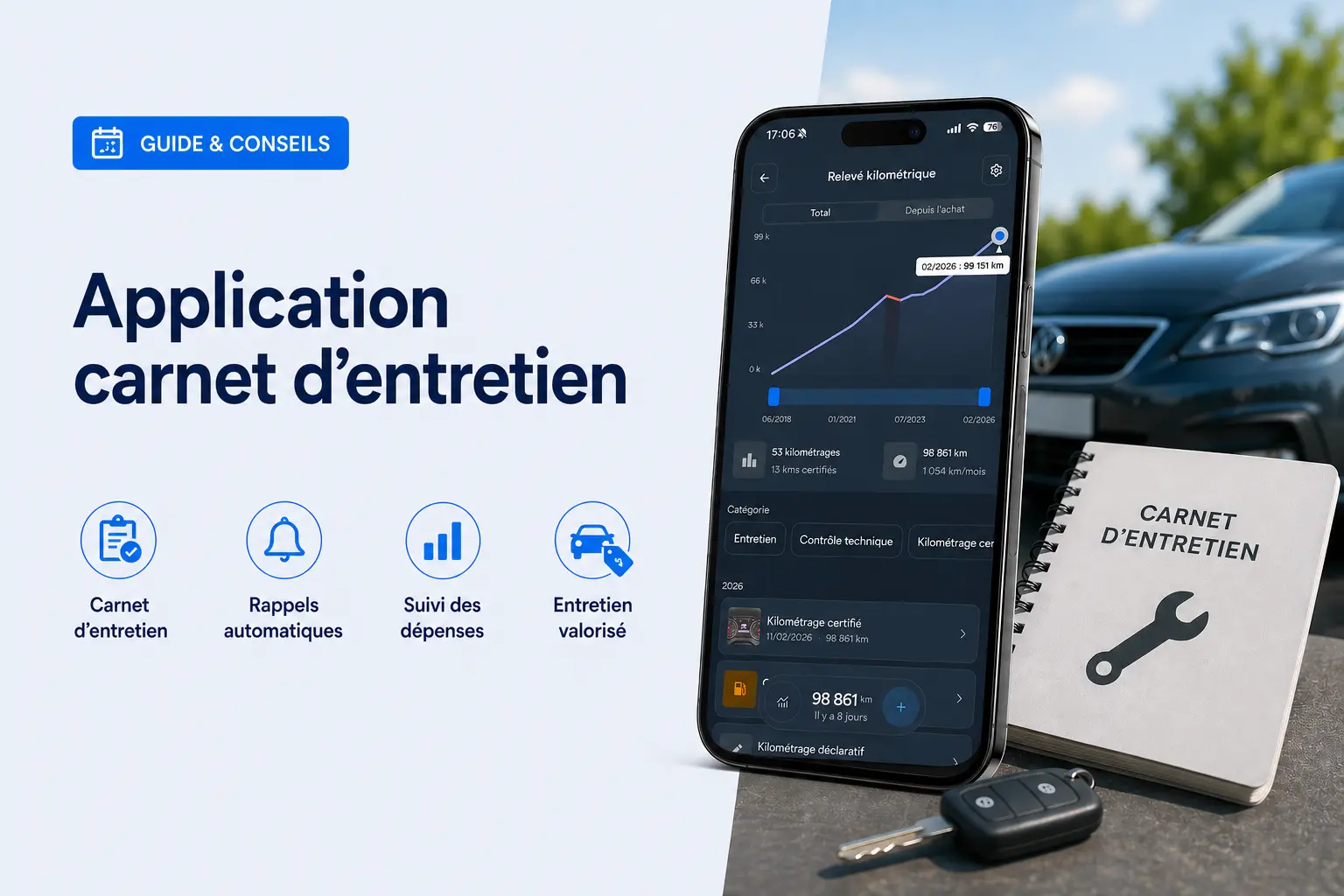 Suivi entretien voiture : l'application gratuite qui centralise tout votre historique auto