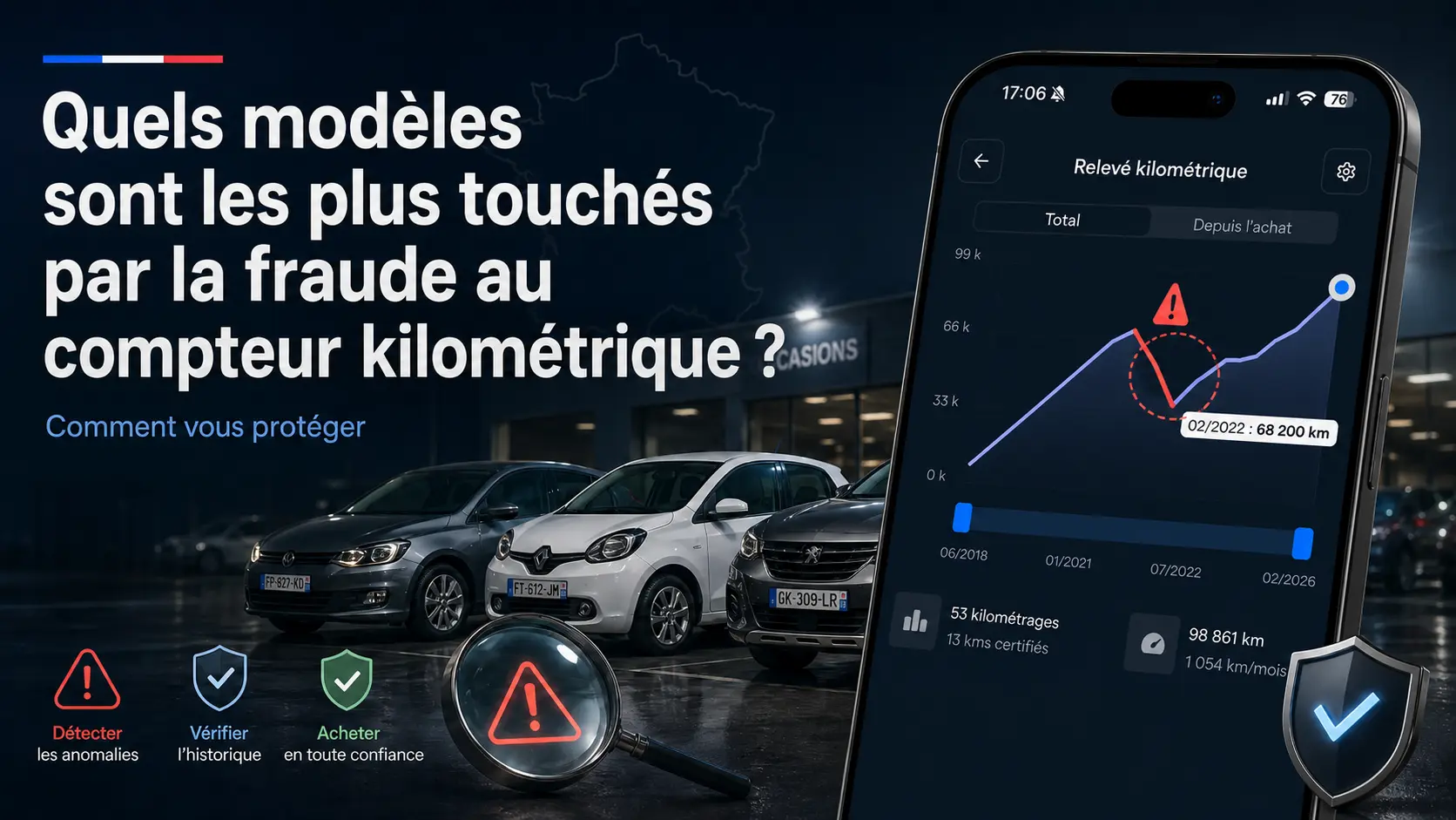 Fraude au compteur kilométrique : les modèles de voiture les plus ciblés en 2026