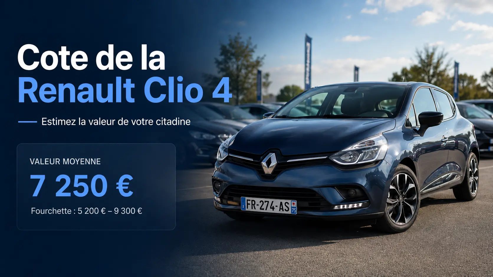 Prix Renault Clio 4 - cote gratuite occasion Odopass