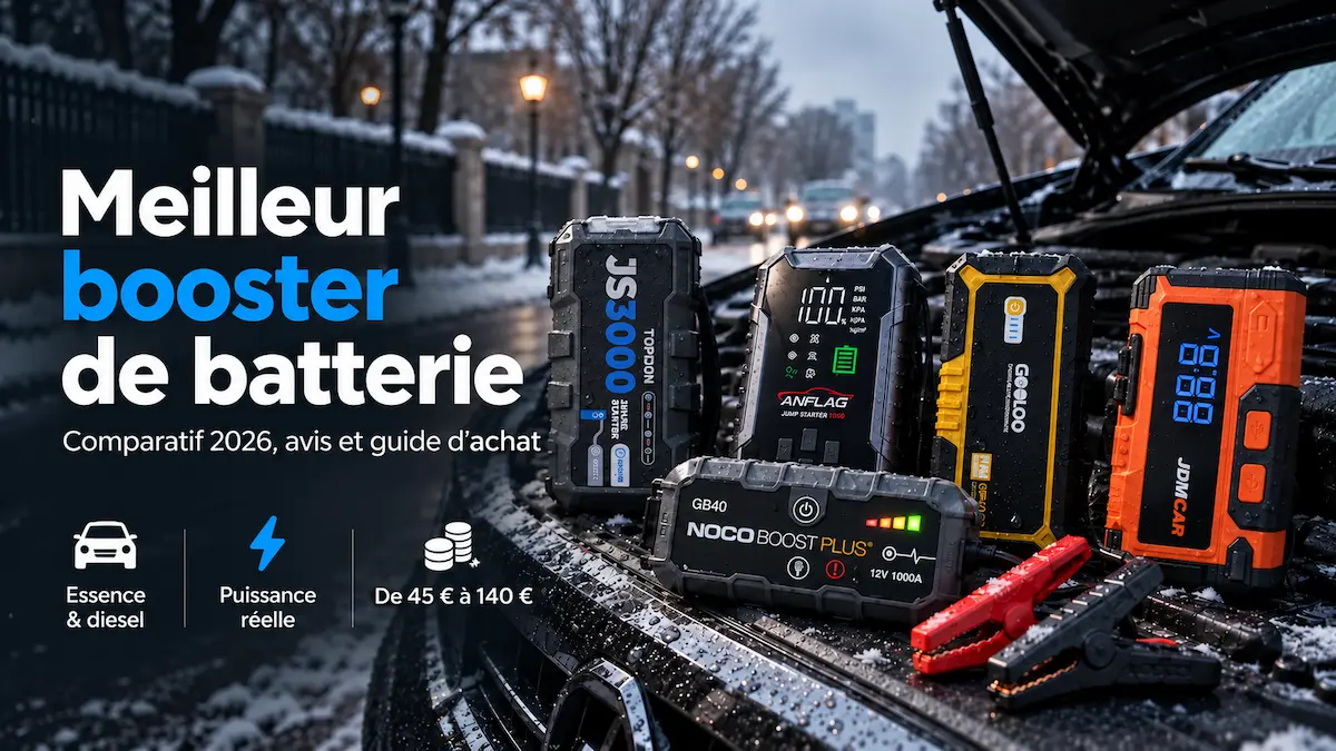 Meilleur booster de batterie de voiture - Top 2026 Comparatif