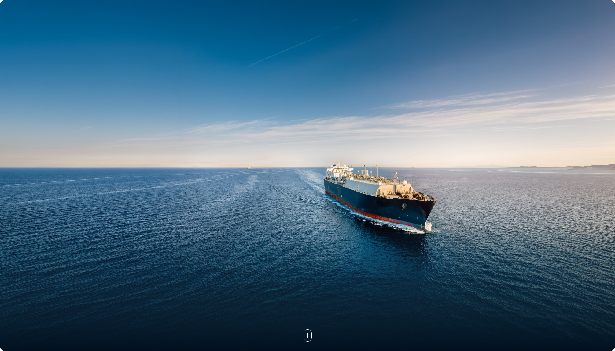 LNG tanker at sea