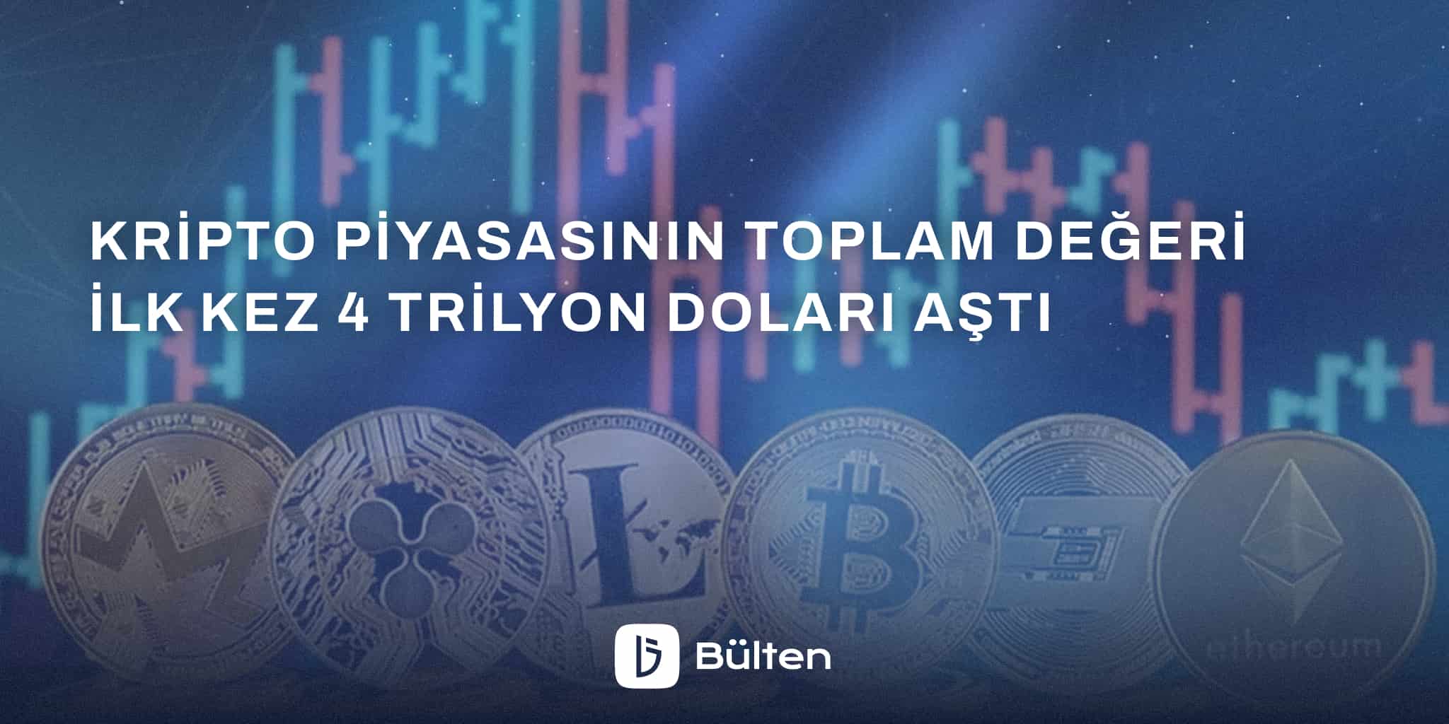 Kripto Piyasasının Toplam Değeri İlk Kez 4 Trilyon Doları Aştı