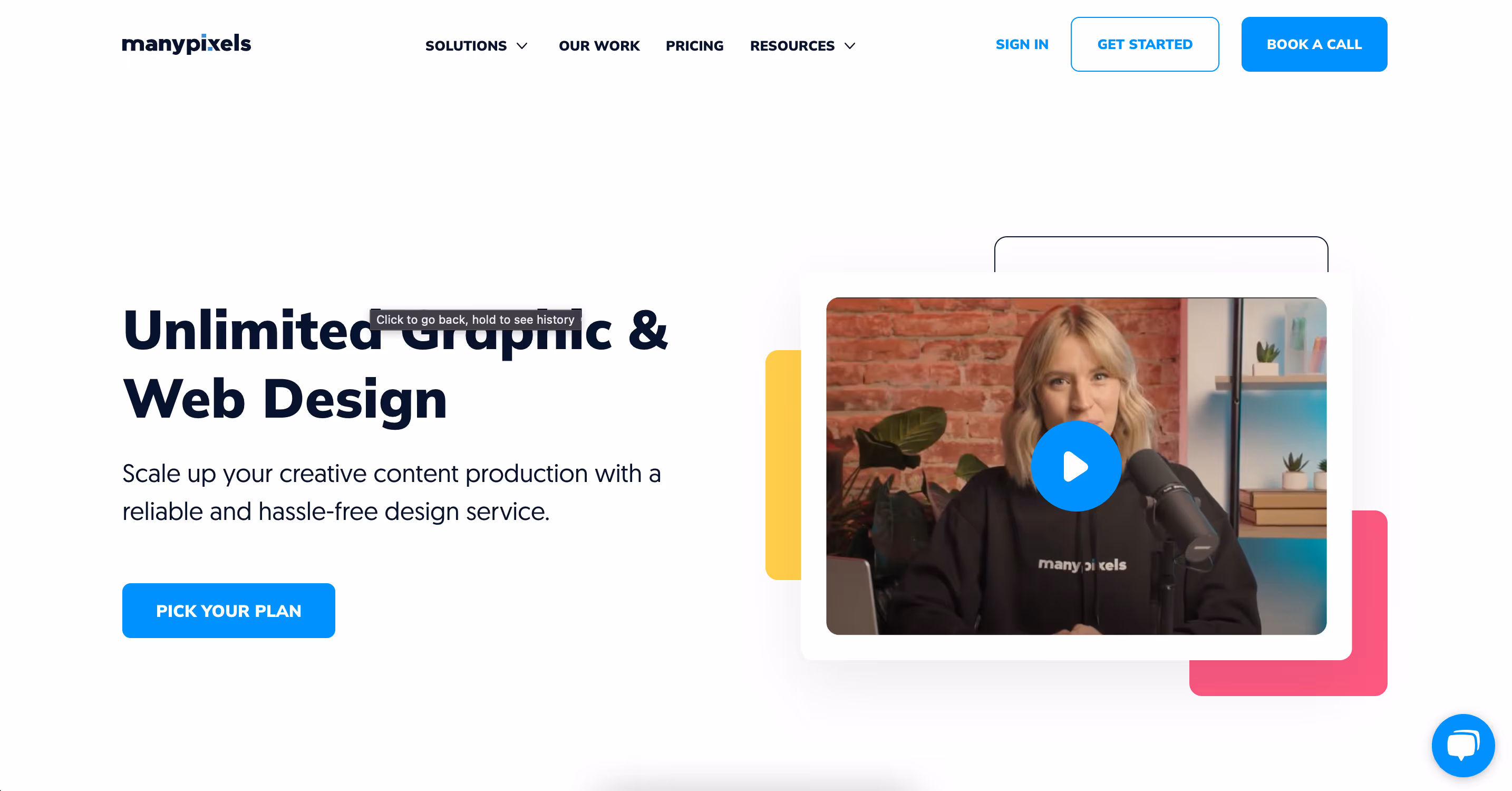 ManyPixels providing quick web design and illustrations