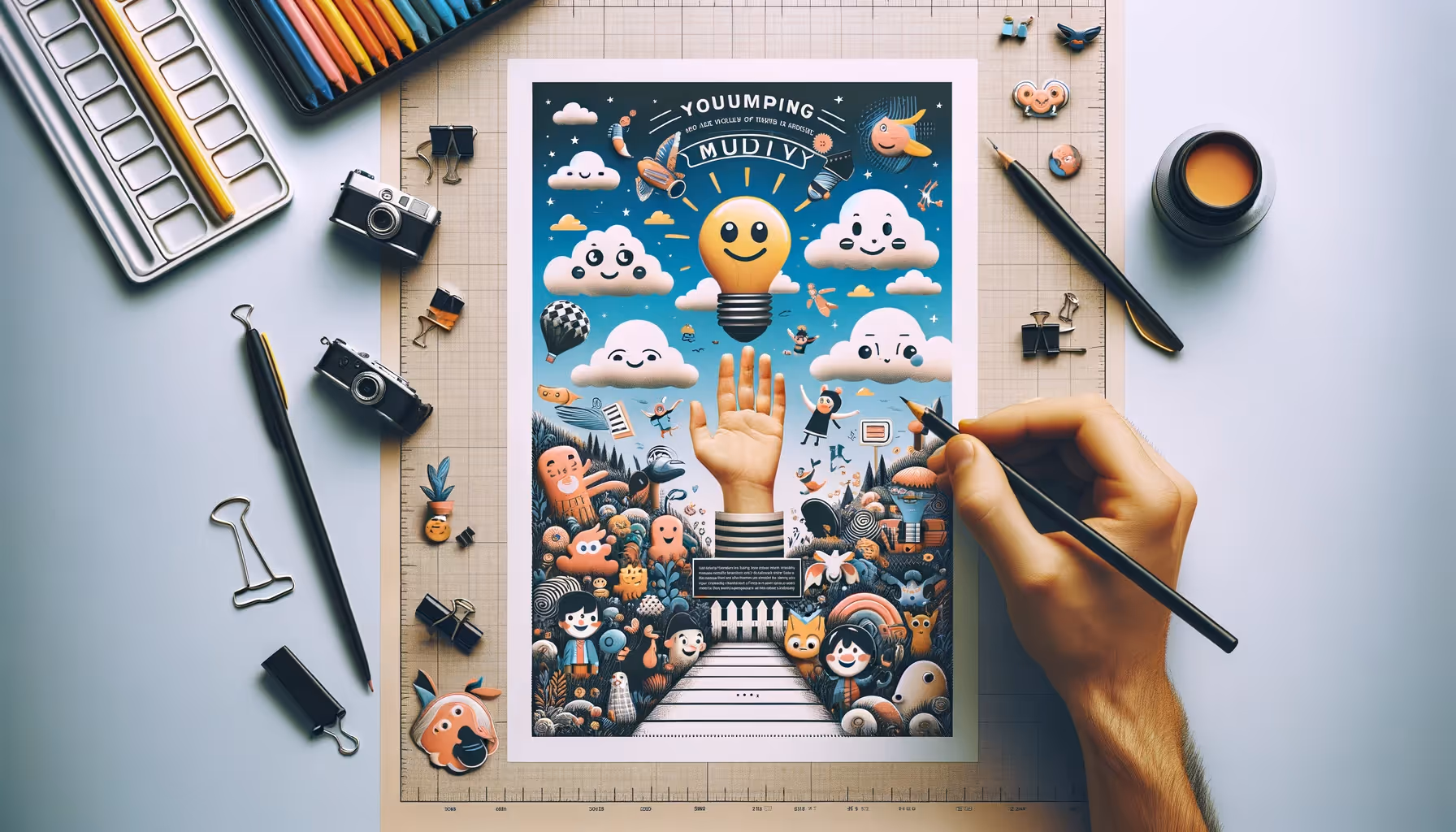 A print ad featuring a creative visual story and a humorous twist