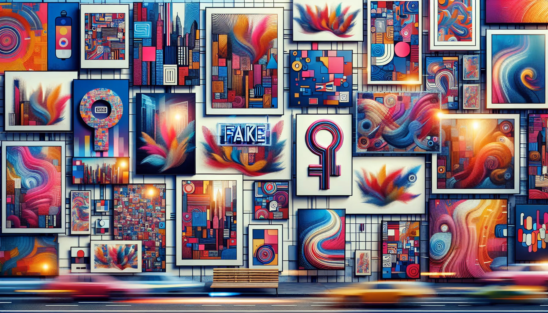 A variety of advertising materials