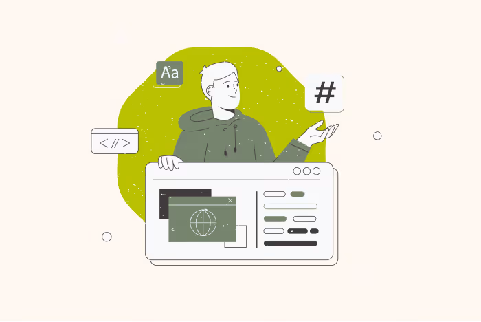 A designer thinking of design processes