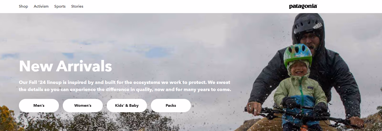 Patagonia says their lineup is "built for the ecosystem"
