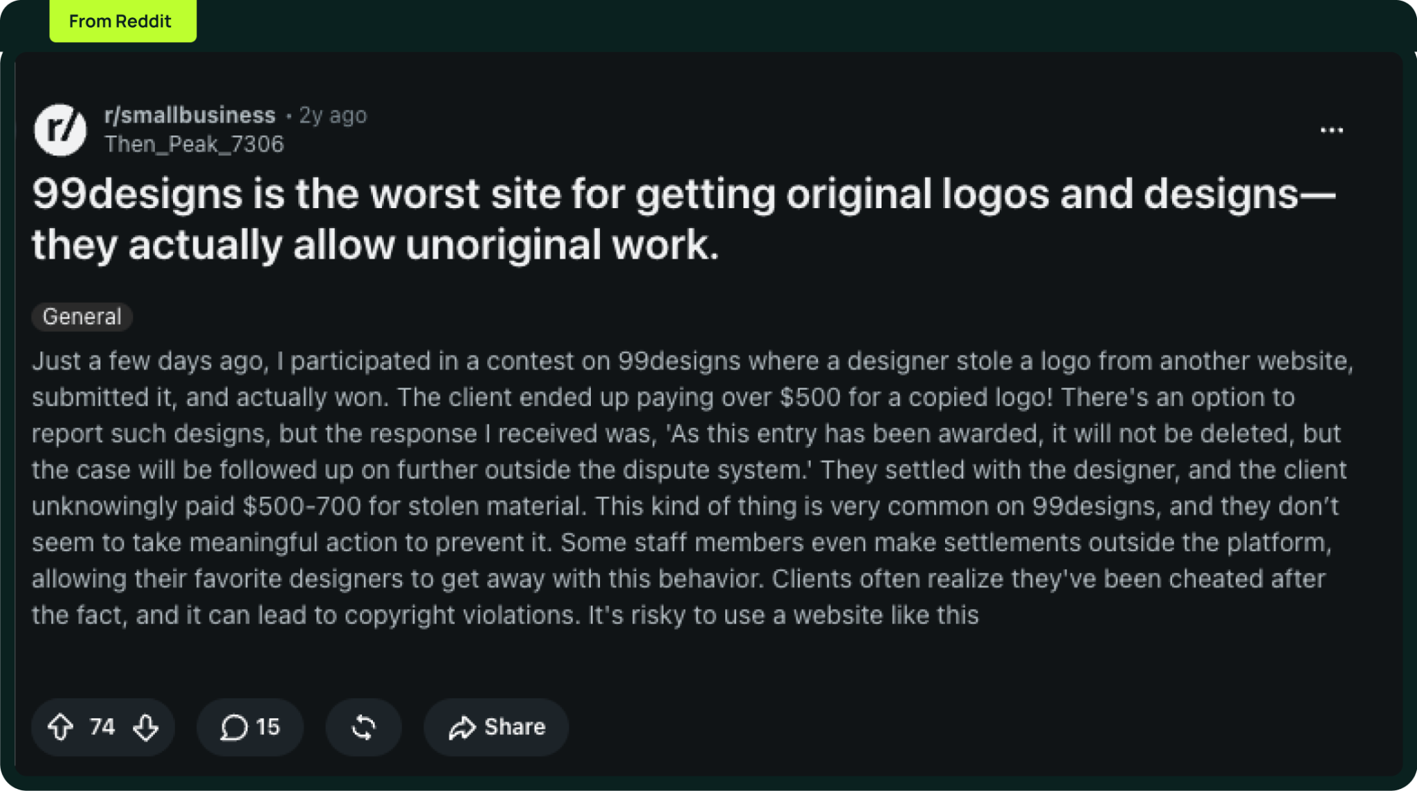 99designs Review Reddit