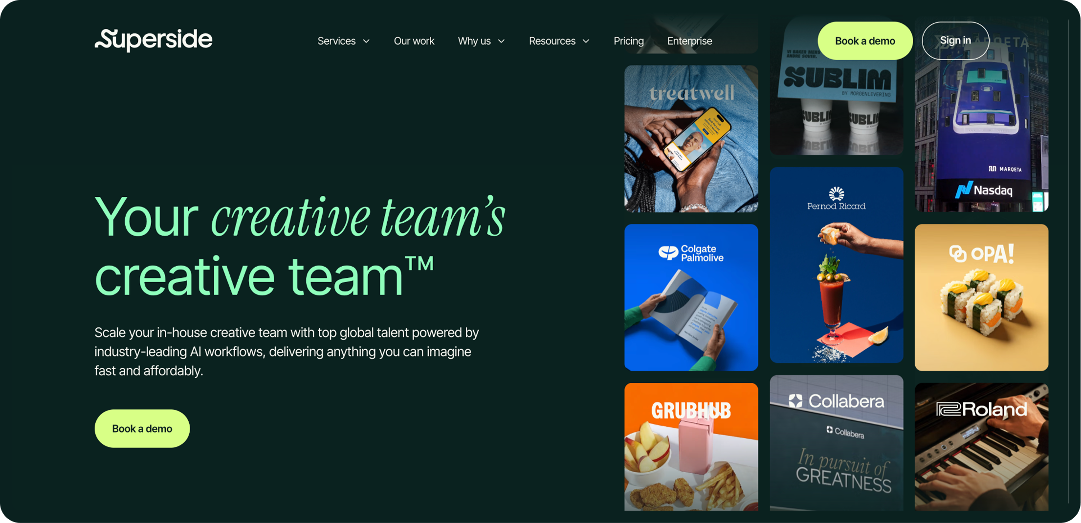 Superside Homepage