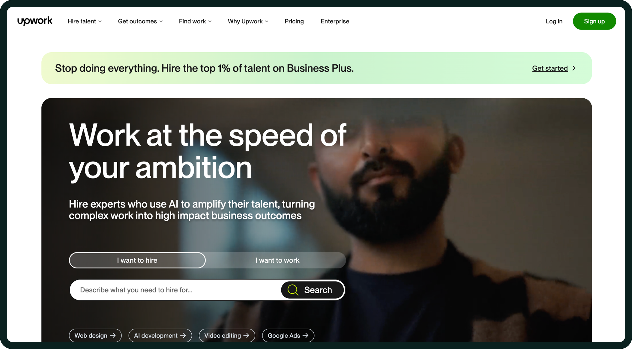 Upwork Homepage