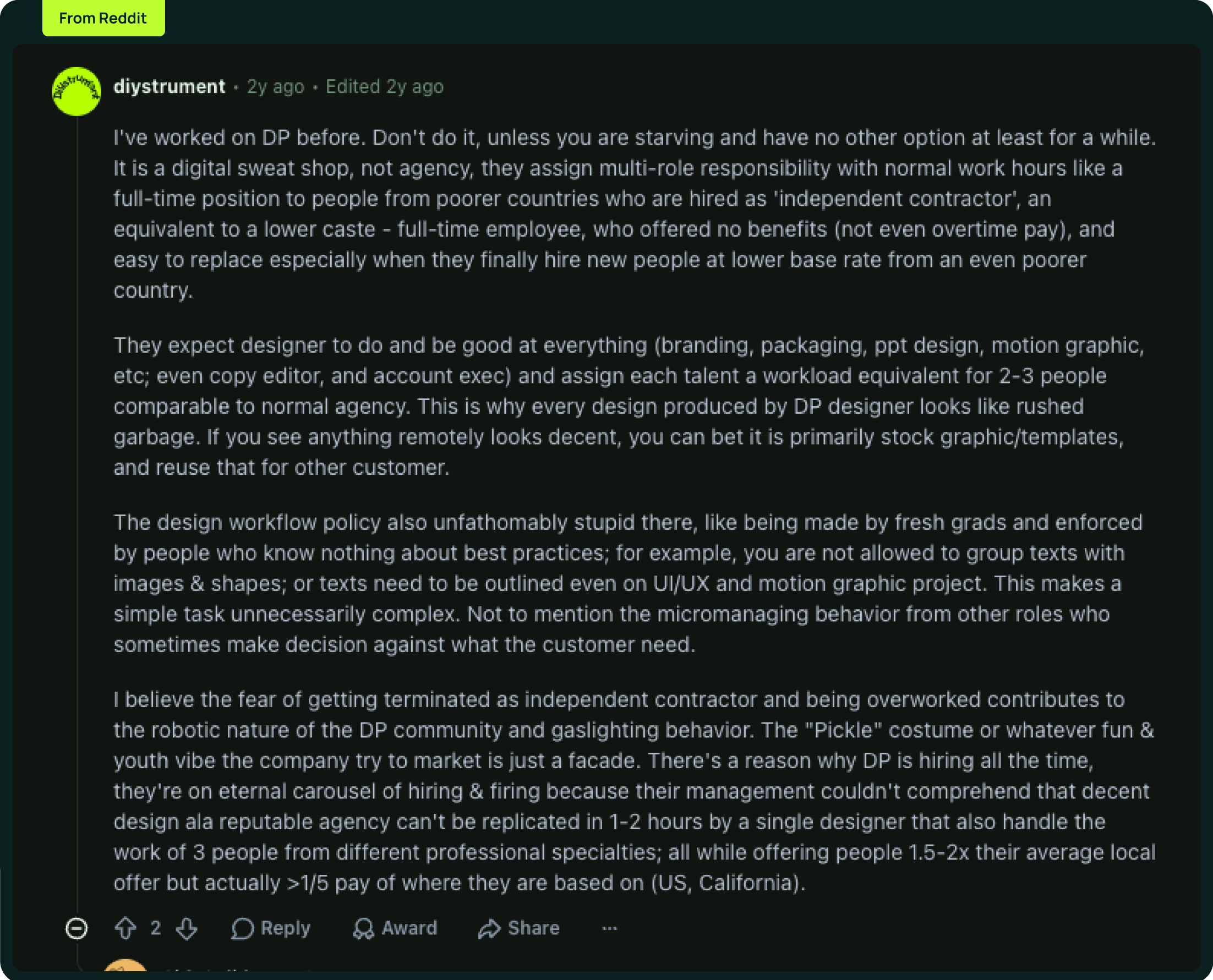 Design Pickle Review from Reddit