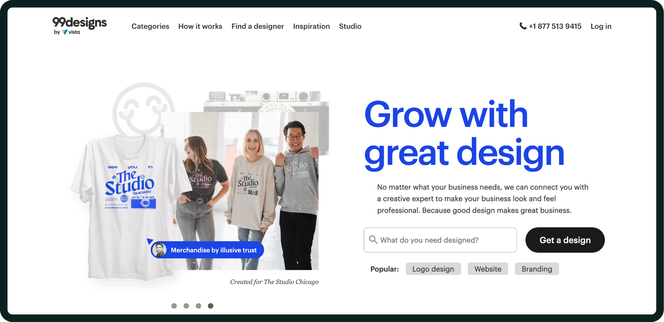 99designs Homepage