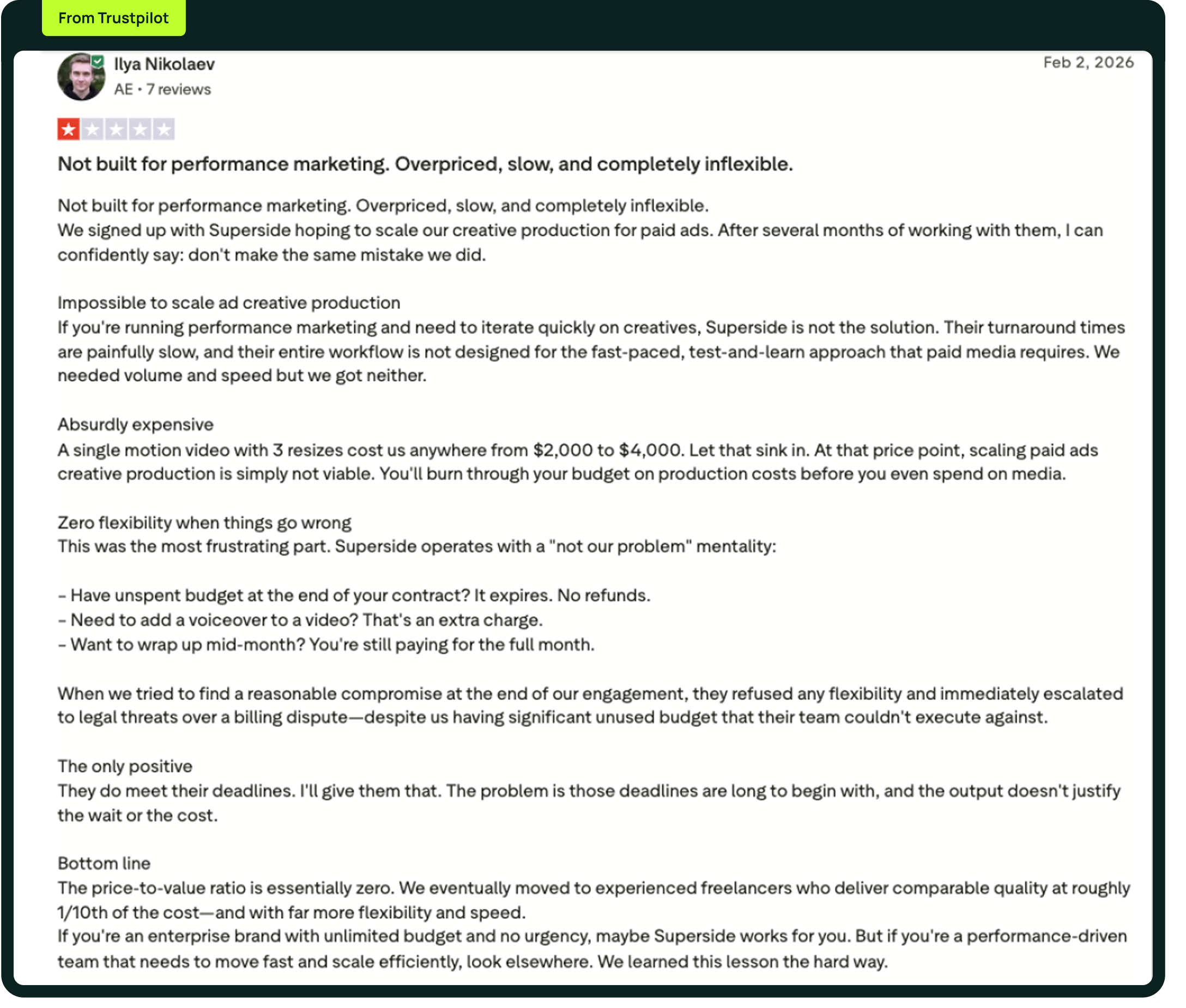 Trustpilot Review