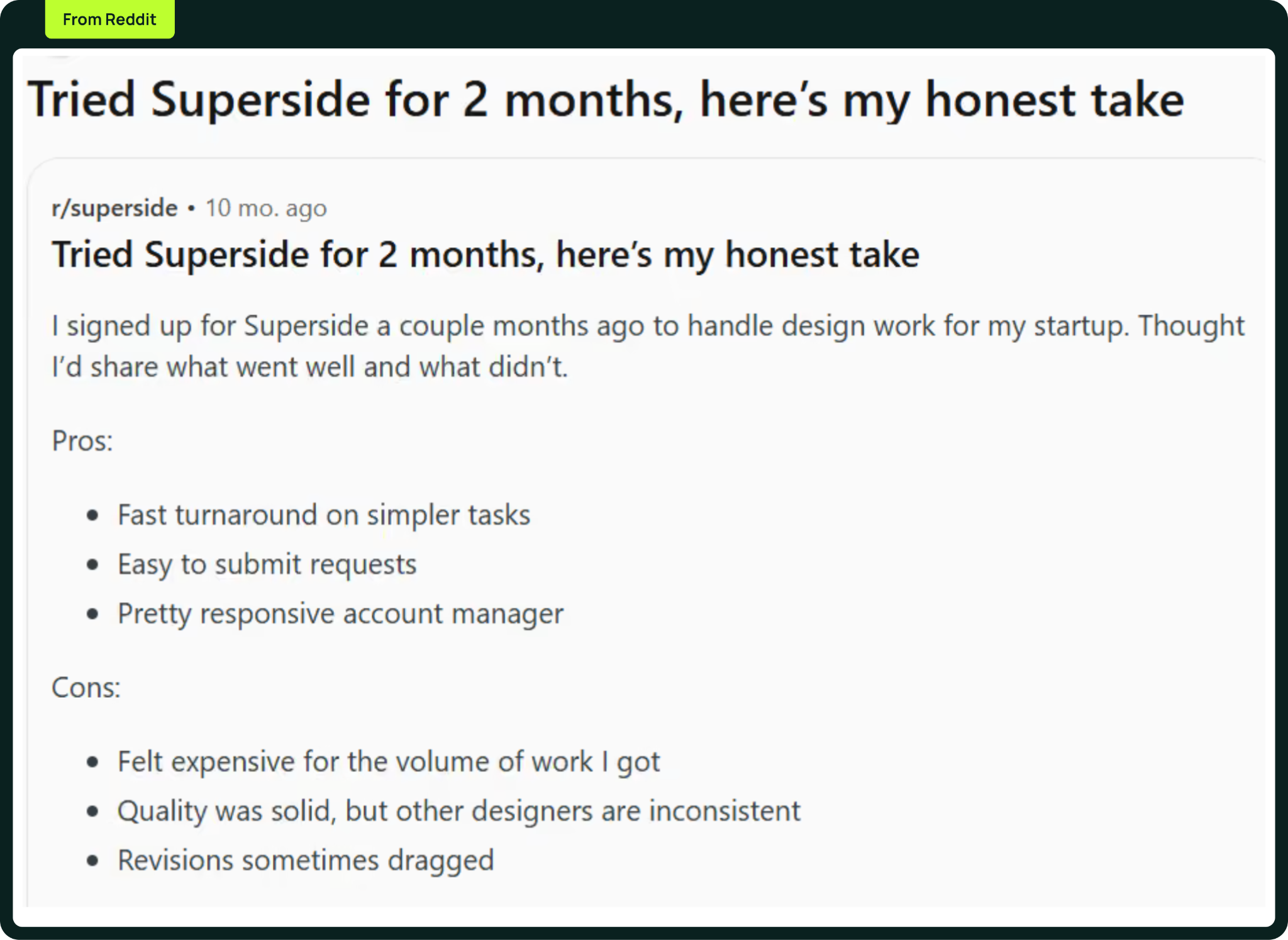 Reddit Review