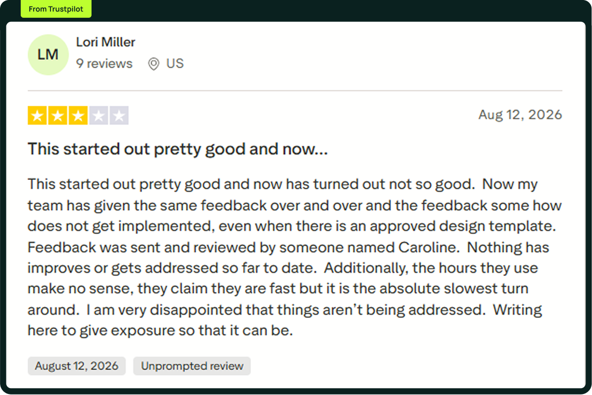 Trustpilot review
